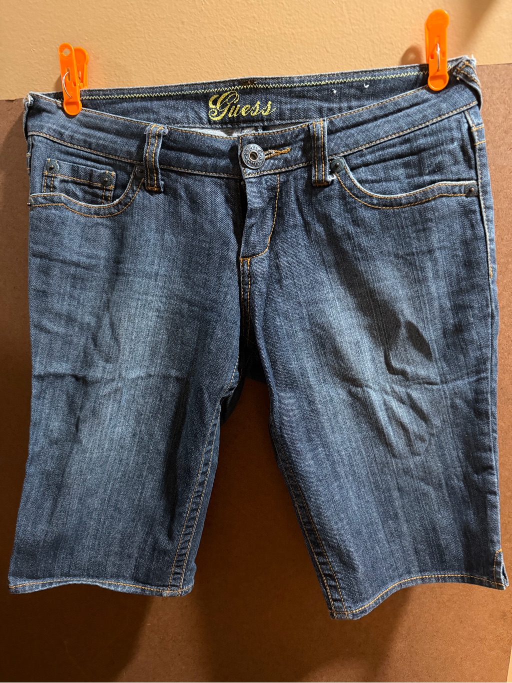 Guess Woman Jeans Shorts 28 W Over The Knee